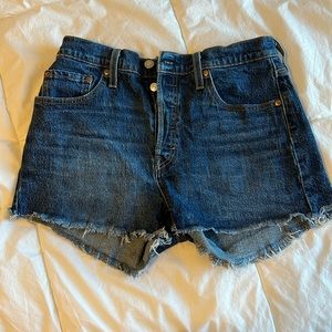 Levi's Dark Blue Jean Shorts